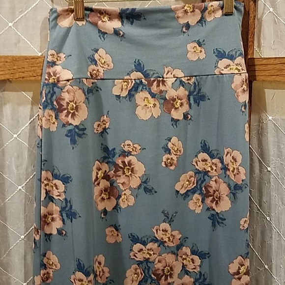 Agnes and Dora Women's Size Medium Maxi Skirt Dress Blossom Blues Light Blue - Picture 4 of 6